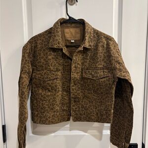 American Eagle Leopard Print Jacket